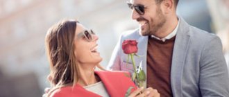 Guy gives girl a rose