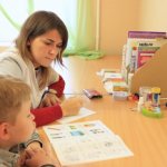Session with a speech therapist
